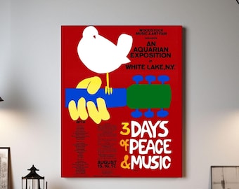 ウッドストック 11x17 1969 カラーポスター - レア! - Etsy 日本