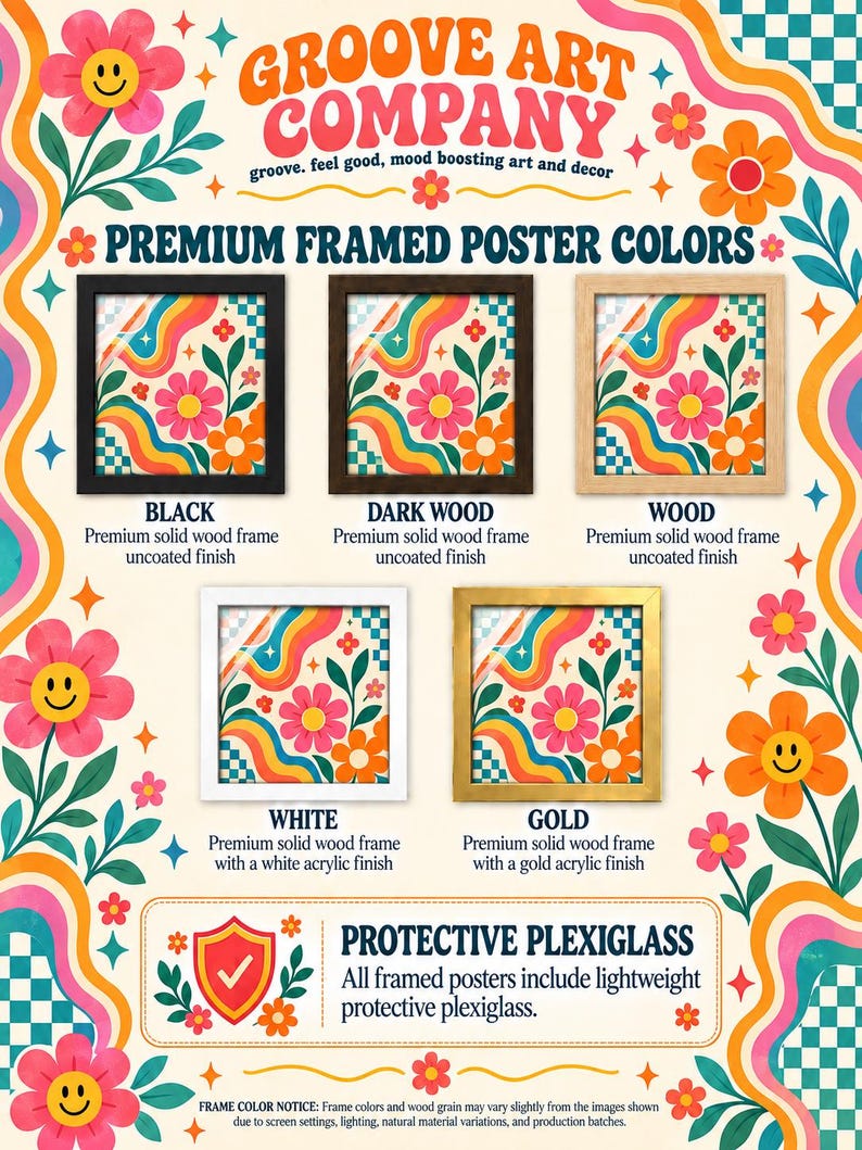 a poster with some flowers on it