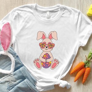 Cute Bunny T-Shirt, Happy Easter Shirt, Easter Bunny Shirt, Bunny Lover Shirt, Easter Day Shirt, Easter Family Shirt, Easter Shirt for Women