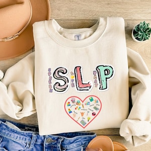Speech Language Pathologist Sweatshirt: SLP Cozy Cotton Blend