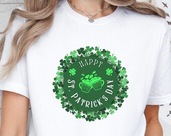 Lucky Shamrock St. Patrick's Day Shirt: Women's Drinking Tee