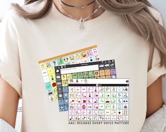 AAC Support T-Shirt: Jeder verdient eine Stimme, Inklusion T-Shirt