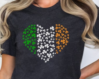 Shamrock Heart T-Shirt: Irish St Patrick's Day Tee