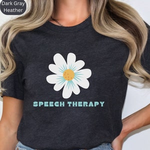 Maglietta floreale per logopedia: maglietta di apprezzamento SLP