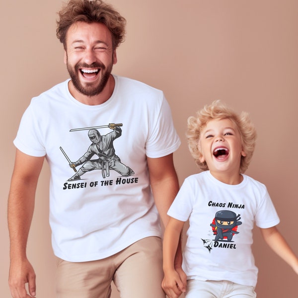 Personalized Father's Day Shirt, Dad And Son Matching Shirts, Custom Father's Day Matching Shirt, Our First Father's Day, Happy Fathers Day