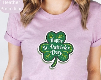 Camiseta de trébol de cuatro hojas de la suerte: camiseta irlandesa de trébol del Día de San Patricio
