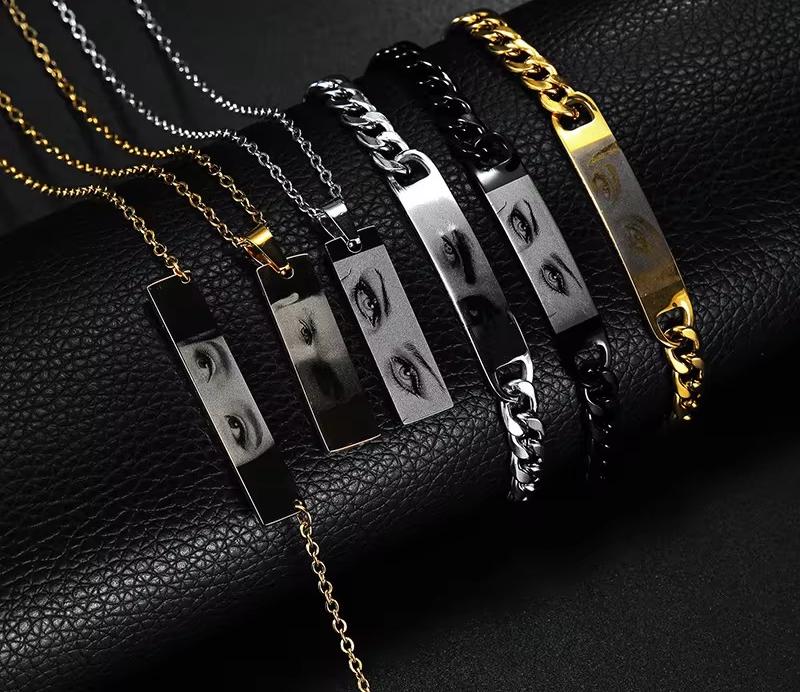 Personalized Lover Eyes Picture Bracelet – Custom Engraved Couple Matching Bracelet For Men, Gift For Her - View #10