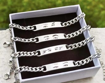 Lam Hub Fong Personalized Couples Bracelets With