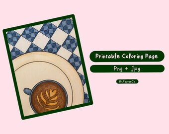 Coffee Cup Coloring Page | KsPaperCo
