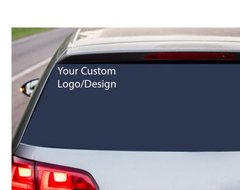 Calcomanía con diseño de logotipo o imagen personalizada: varios colores y tamaños, incluso brilla en la oscuridad. Ideal para autos, portátiles, teléfonos, ventanas, espejos, tazas y vasos.