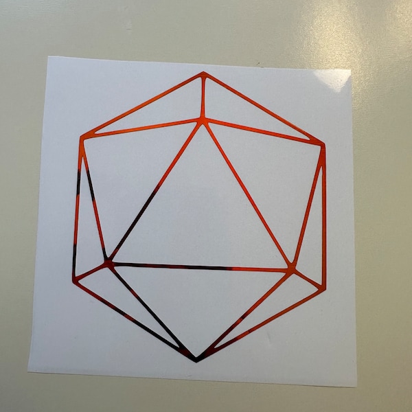 ODESZA LOGO Decal - Icosahedron Shape - Multiple Colors and Sizes including Glow in the Dark