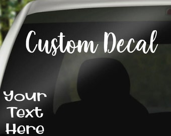 Calcomanía de texto personalizada para hacer tú mismo: varios colores y tamaños, incluso brilla en la oscuridad: para autos, computadoras portátiles, teléfonos, ventanas, espejos, tazas, vasos