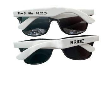 CALCOMANÍAS PARA GAFAS DE SOL PERSONALIZADAS: para bodas, despedidas de soltero, cumpleaños, regalos de fiesta; varios colores y tamaños, incluso brillan en la oscuridad