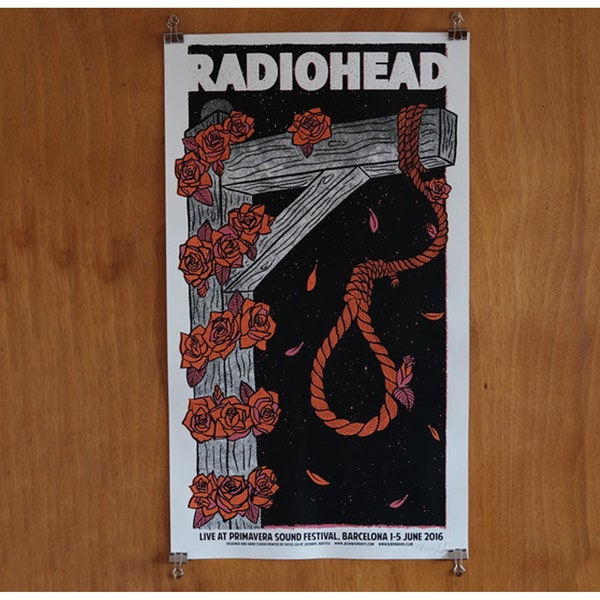 Radiohead LTD Edtion Screen Print Gig Poster