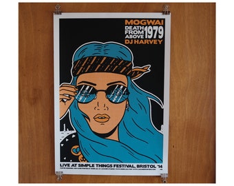 Mogwai/Death From Above 1979/DJ Harevy at Simple Things Festival Screen Print Gig Poster