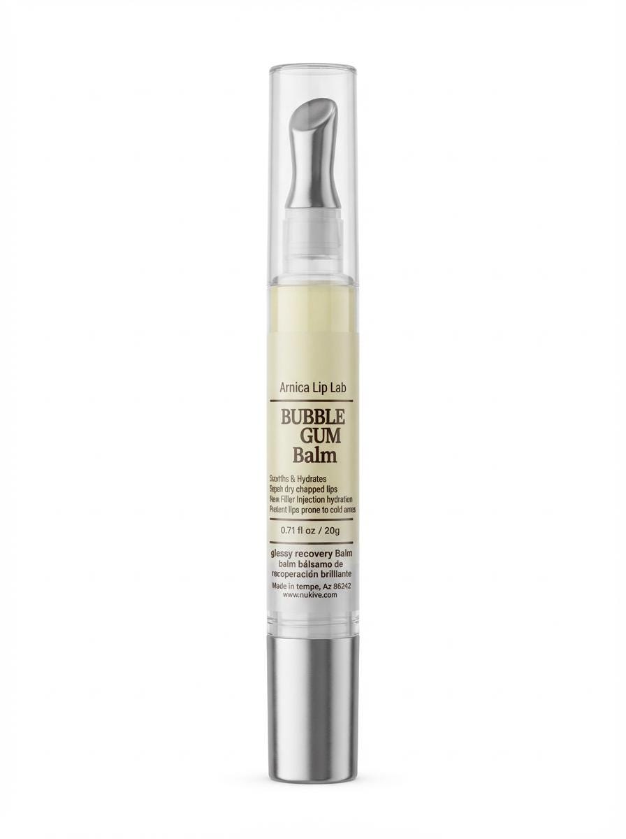 Arnica Bubble Gum Lip Balm - Healing, Hydrating Post-Filler Gloss