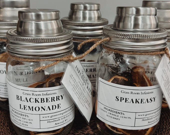 Grass Roots Infusion Kits, Just Add Booze, Cocktail Infusions