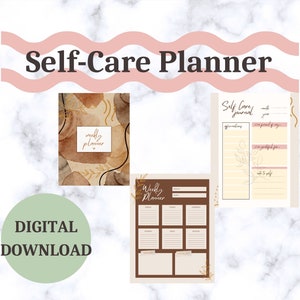 PLANEJADOR DIGITAL - diário de autocuidado DOWNLOADÁVEL 8 x 11, planejador de recuperação para monitorar sintomas e/ou humor, diário diário de gratidão enquanto estiver doente