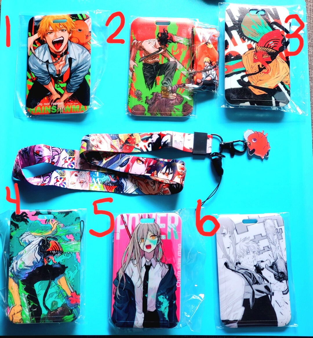 Chainsaw Man Lanyard and ID Holder Etsy