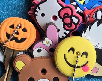Silicone Anime Key Cover: Cartoon Key Cap, stocking stuffers, advent calendar