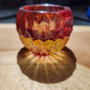 Red and Yellow Candleholder