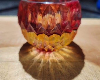 Red and Yellow Candleholder