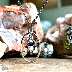 Hamsa Hand Necklace (Hand of Fatima)