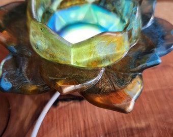 Resin Lotus Flower candle holder