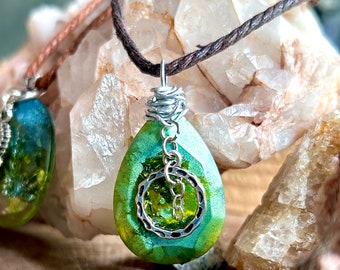 Handmade Resin Pendant Necklace