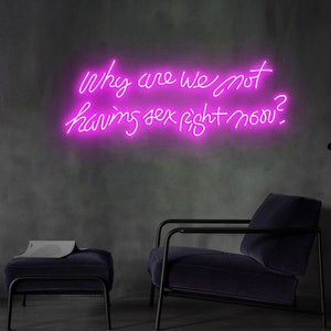 Why Are We Not Having Sex Right Now Neon Sign, Led Neon Sign, Custom Neon Sign Bedroom Wall Decor