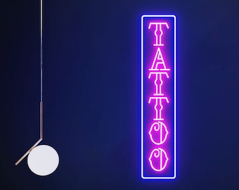 Tattoo Neon Sign, Tattoo Led Sign, Tattoo Room Wall Decor, Tattoo Studio Art, Neon Sign for Tattoo Shop, Gift for Tattoo Lover