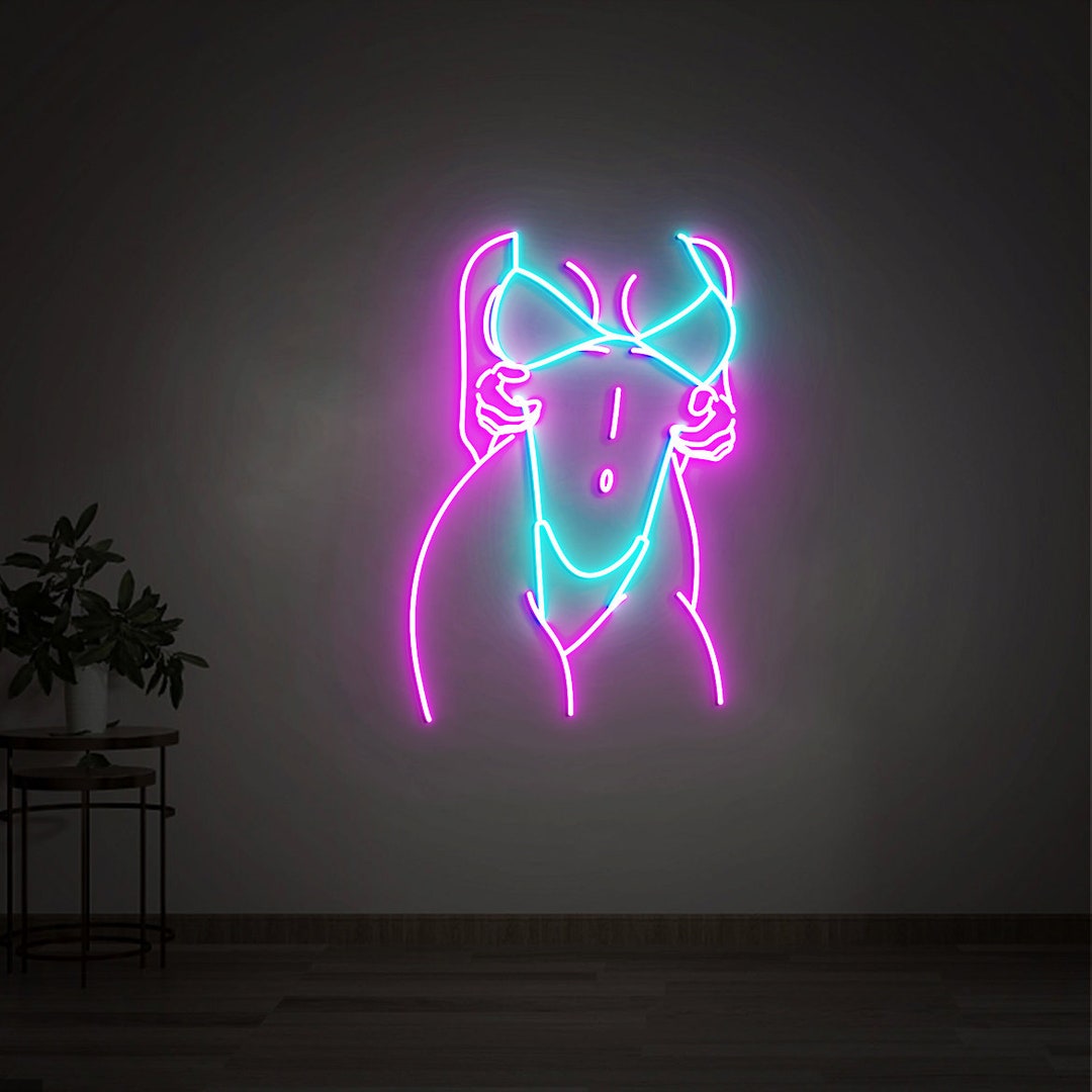 Woman Body Neon Sign, Body Neon Sign, Woman Wall Art, Lady Neon Sign