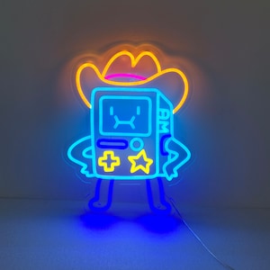 Adventure Time BMO Neon Sign, Led Sign for Nintendo Game Decor, BMO Gift