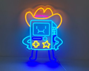 Adventure Time BMO Neon Sign, Led Sign for Nintendo Game Decor, BMO Gift