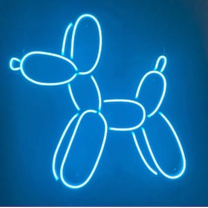 Balloon Dog Neon Sign, Balloon Dog Decor, Neon Sign for Studio Apartment Wall Decor