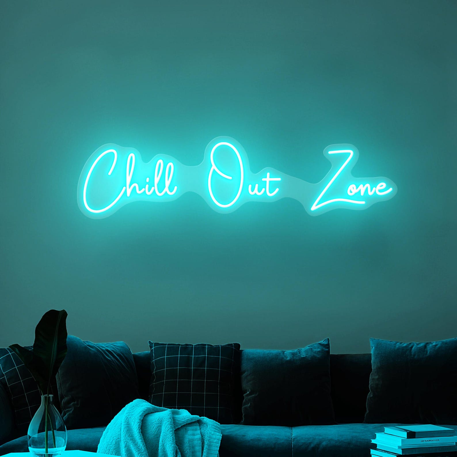 Led Light Cill Chill Out Zone LED Neon Light Sign, Vintage Style Neon Wall Decor for ...