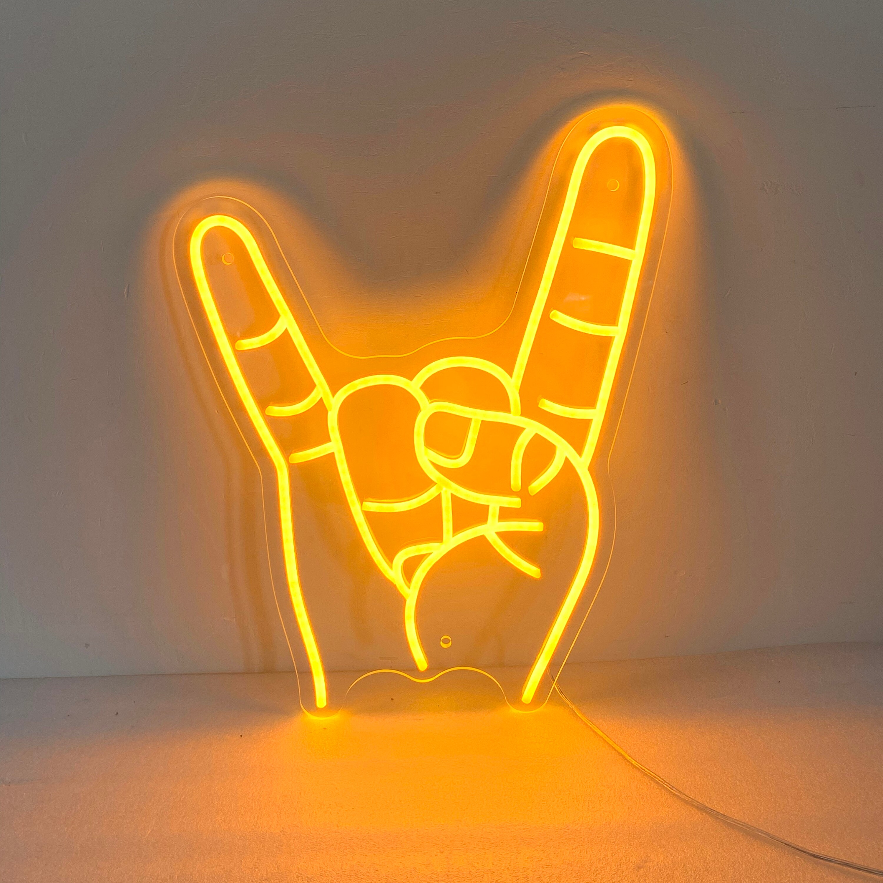 I Love You Hand Neon Sign, ASL, Hand Sign, I Love You Hand Gesture ...