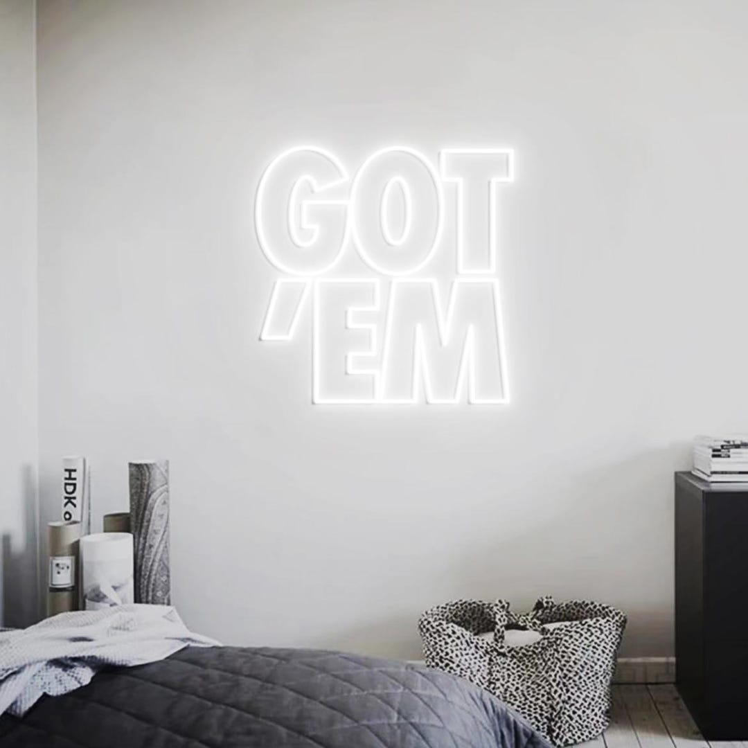 Got'em Neon Sign Light, Sneaker Wall Display Decoration Neon Light ...