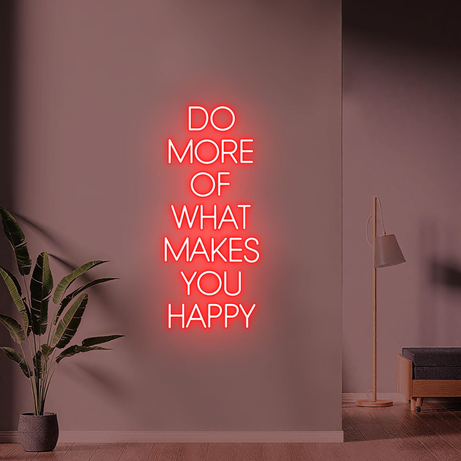 Led Signs Inspiration Do More of What Makes You Happy Neon Sign LED Wall Light ...
