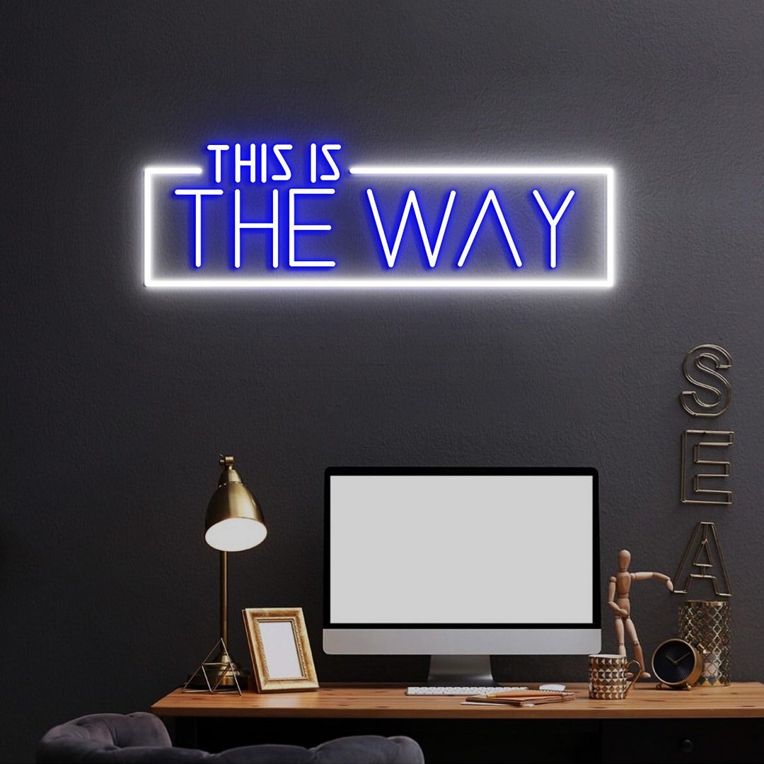 This is the way sign this is the way wall sign man cave wall decor