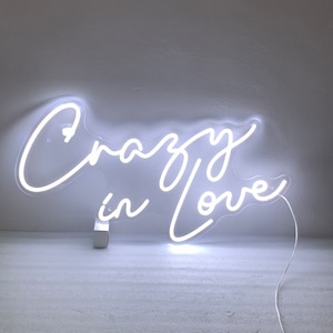 Crazy In Love, Wedding Neon, Wedding Neon Sign for Wedding Backdrop Wall Decor, Engagement Party Event Decoration, Gifts for Couple