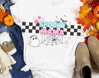 Mama and Mini Halloween Shirts, Spooky Mama, Spooky Mini,  Matching Halloween Shirts, Matching Mom and Mini