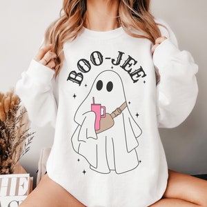 Boo Jee, Boo Jee Sweatshirt, Halloween Sweatshirt, Halloween Ghost Sweatshirt, Boo Jee Shirt, Spooky Season, Spooky Ghost