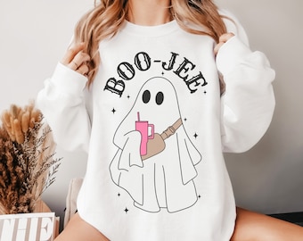 Boo Jee, Boo Jee Sweatshirt, Halloween Sweatshirt, Halloween Ghost Sweatshirt, Boo Jee Shirt, Spooky Season, Spooky Ghost