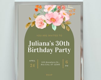 30th Birthday Invitation