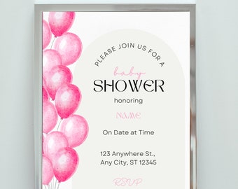 Baby Girl Baby Shower Invitation