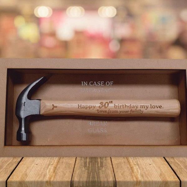 Dad's Personalised Engraved Hammer in Box, Father's Day Hammer, Personalised Hammer, Grandpa Gift, Father's Day Gift, Best Dad Gift