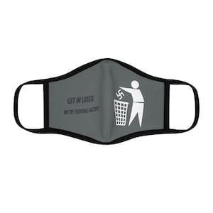 Fitted Face Mask, Anti-Fascism Statement Mask, Activism Gear, Protest Accessory, Thought-Provoking Gift, Comfortable and Stylish