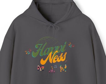 Happiness Hoodie, Unisex Women's Positivity Graphic Hooded Sweatshirt, Trendy Preppy Pullover, Happiness Sweater, Mental Health Hoodie