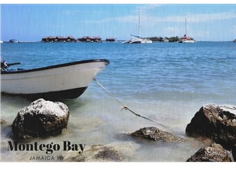 Montego Bay Beach Rug: Tropical Ocean Non-Slip Carpet